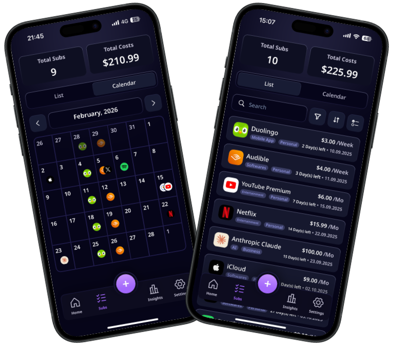 List & Calendar Views