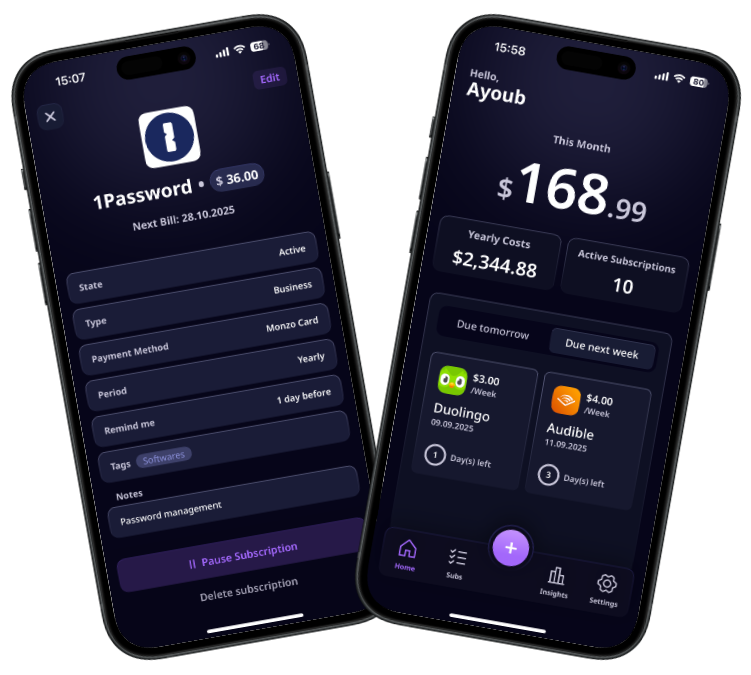 All Your Subscriptions in One Place